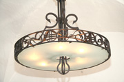 Art Deco Eisendeckenlampe